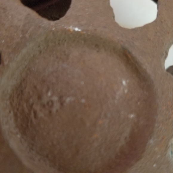 NAUTICAL HELM & ANCHOR HEAVY METAL DOOR KNOCKER 7" DIAMETER - Picture 3 of 4